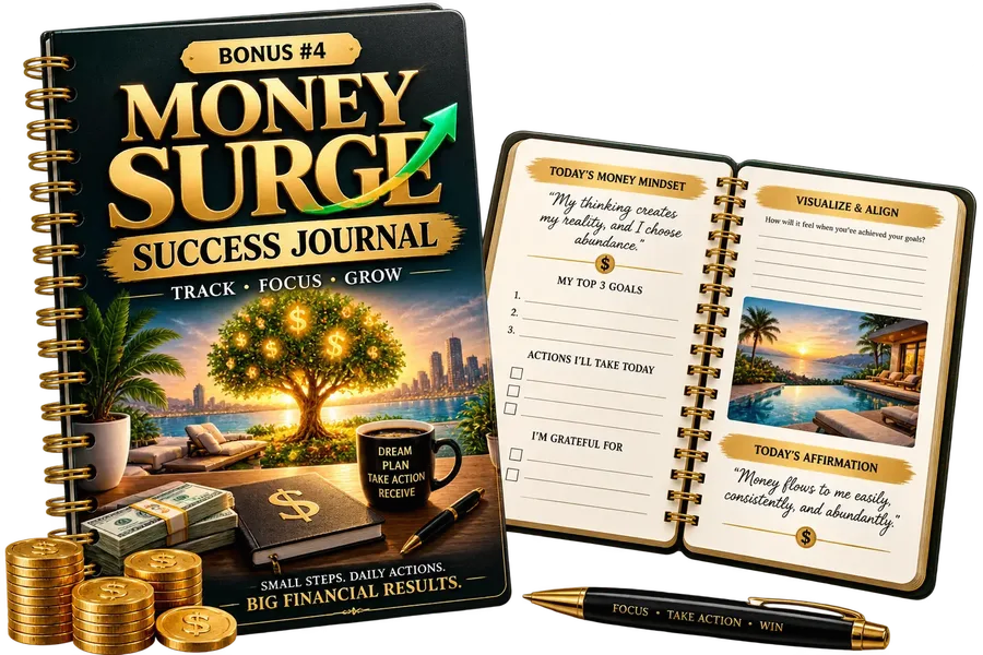 Money Surge Success Journal, a Money Surge Frequency bonus