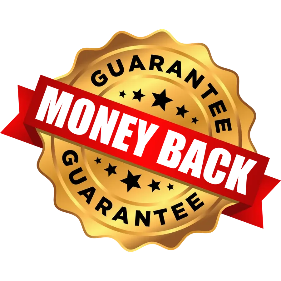 Money back guarantee seal